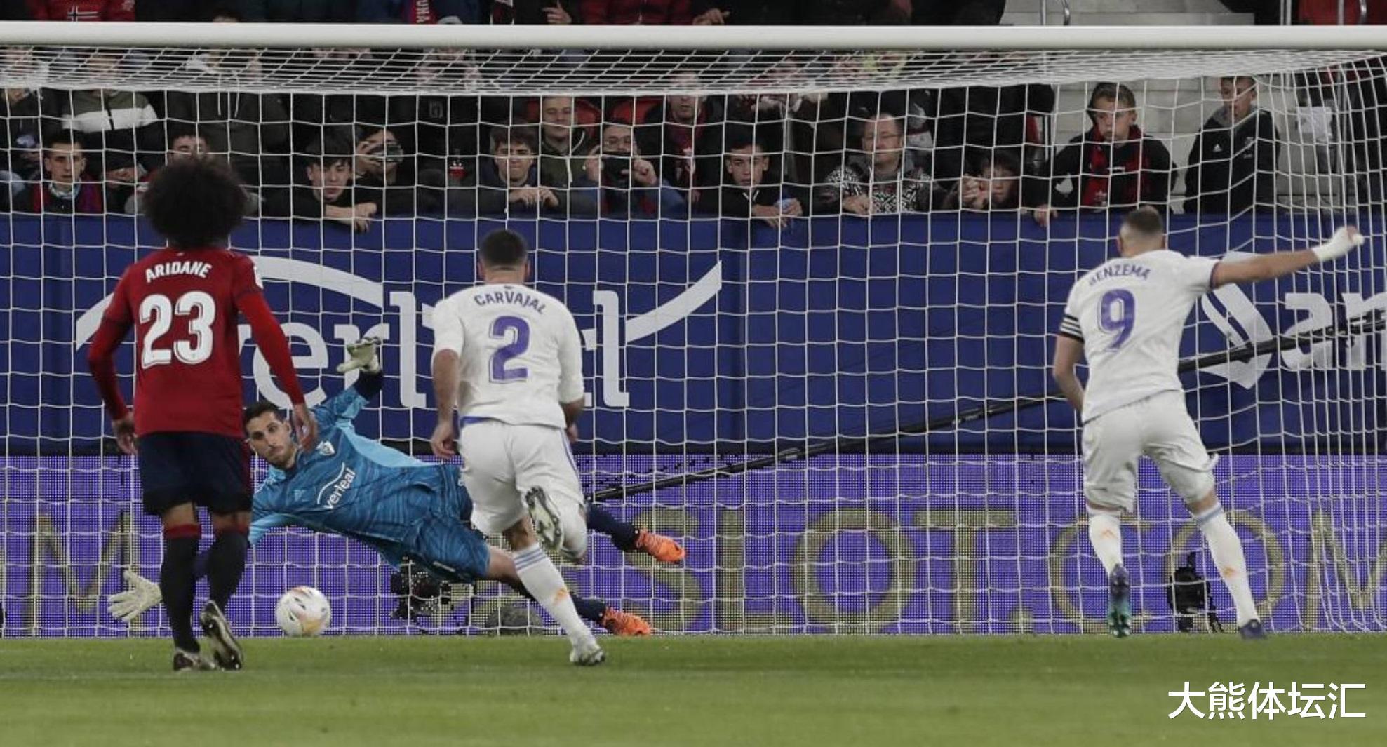 本泽马也失灵，两度丢失点球，皇家马德里依然获胜，领先17分(8)