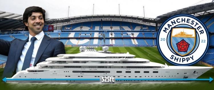曼城老板5亿镑买世界第四大游艇，能装下伊蒂哈德