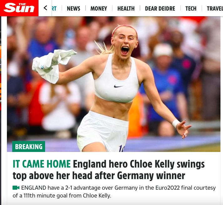 绝杀德国夺冠！英格兰女足24岁新星凯莉脱球衣狂奔庆祝(5)