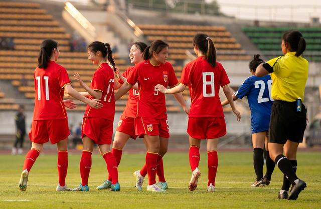 三场狂轰20-0，中国女足U20完美收官第一阶段，多人因高颜值走红(3)
