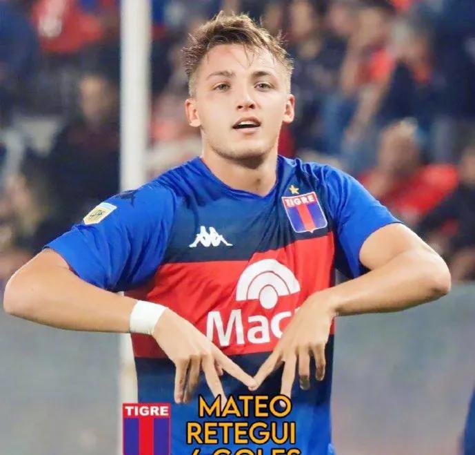23岁的蒂格雷前锋雷特吉（Mateo Retegui）第一次获得了意大利国家队的(1)