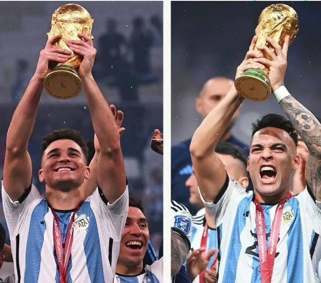 同一个赛季既拿世界杯冠军，又拿欧冠冠军，历史上只有九个人，阿根廷马上有一个！

(1)