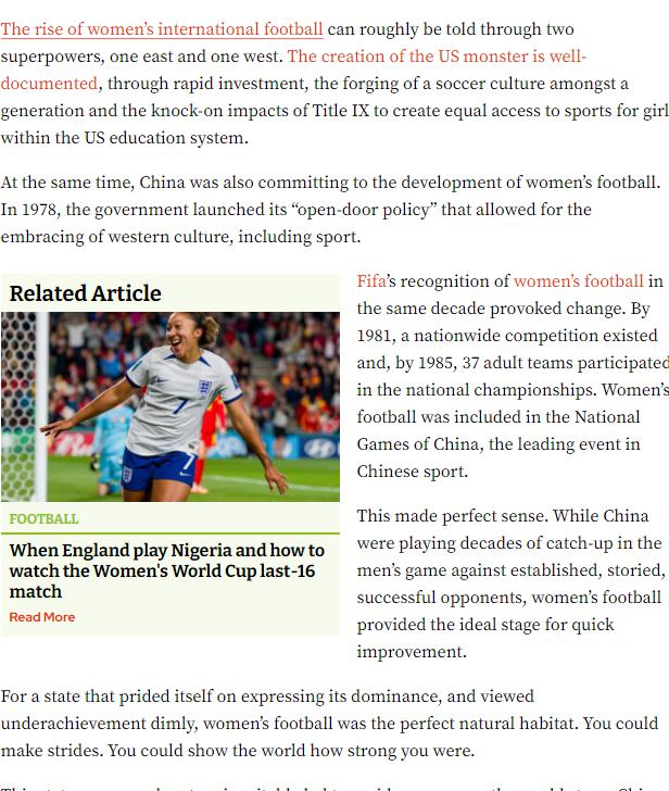 老外都将中国女足的问题看得明明白白，为什么我们却要自欺欺人
