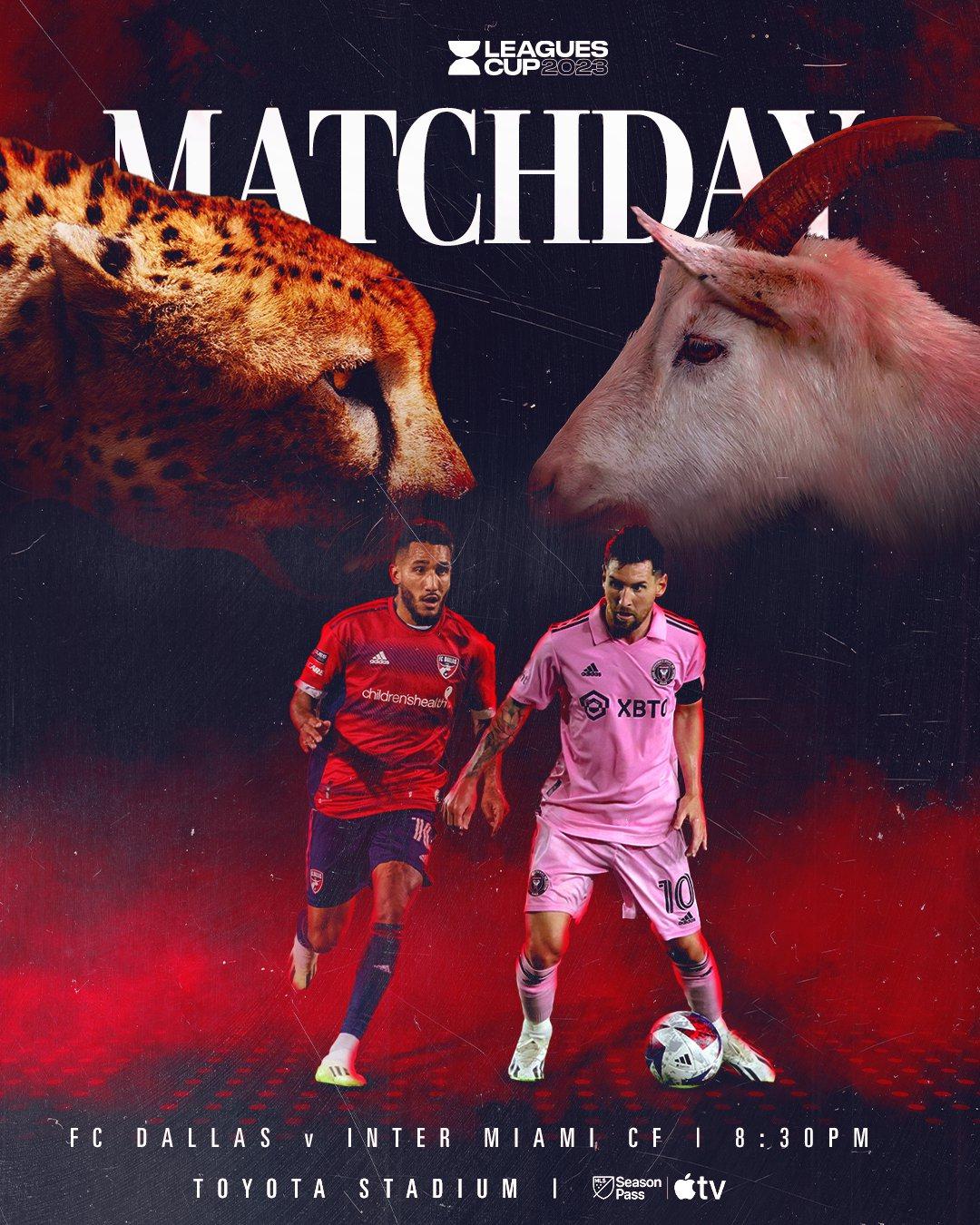 达拉斯FC官方的赛事海报[笑cry]山羊一样可以顶翻美洲豹[加油]#梅西[超话]
