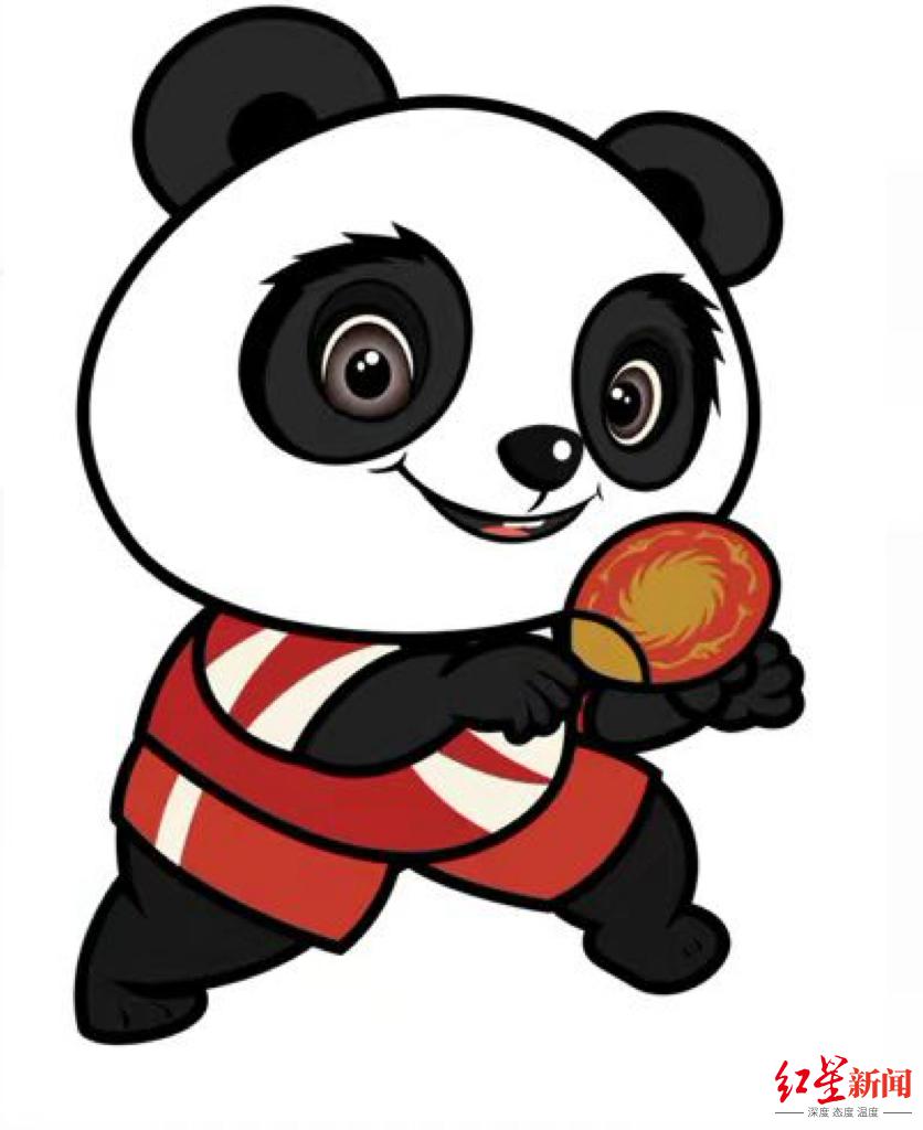 成都混合团体世界杯 ：会徽和吉祥物“乒乒熊猫”亮相！(2)