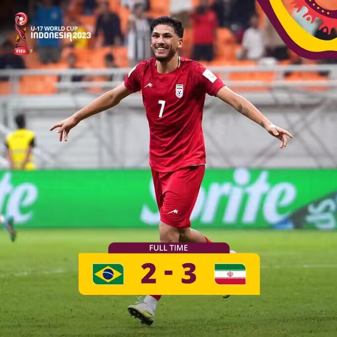 惊天逆转U17世界杯，伊朗下半场连进3球3-2逆转巴西(1)