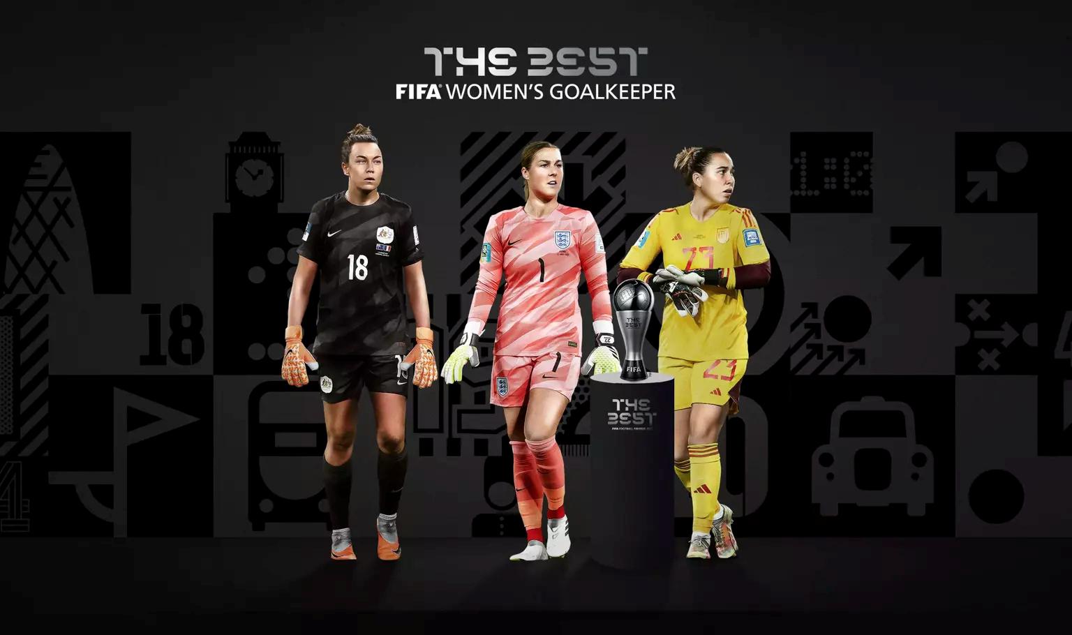 FIFA最佳女足门将3人候选：M-阿诺德、卡特琳娜-科尔、厄普斯