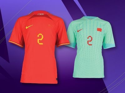 亚洲杯24队球衣揭晓：国足主场红色，客场青绿色(2)