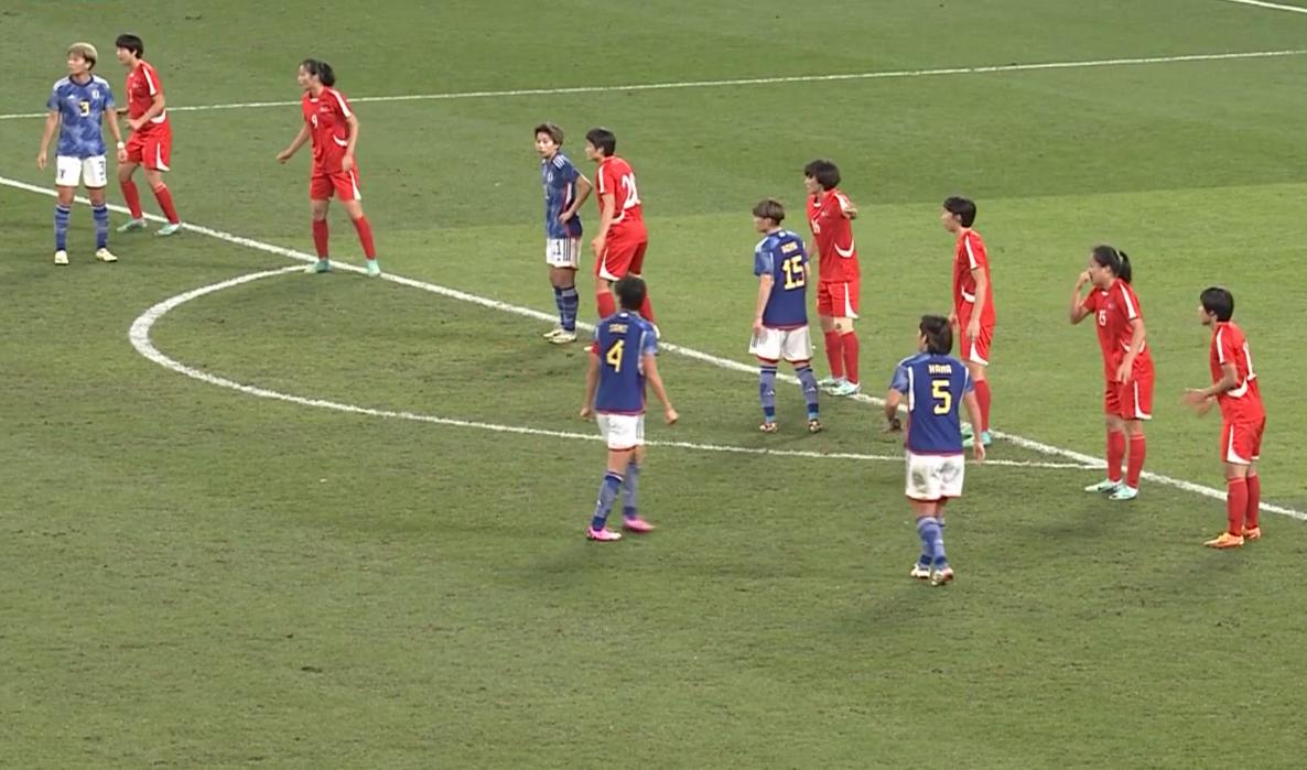奥运女足敲定9席，朝鲜女足1-2不敌日本队，遭遇门线悬案(6)