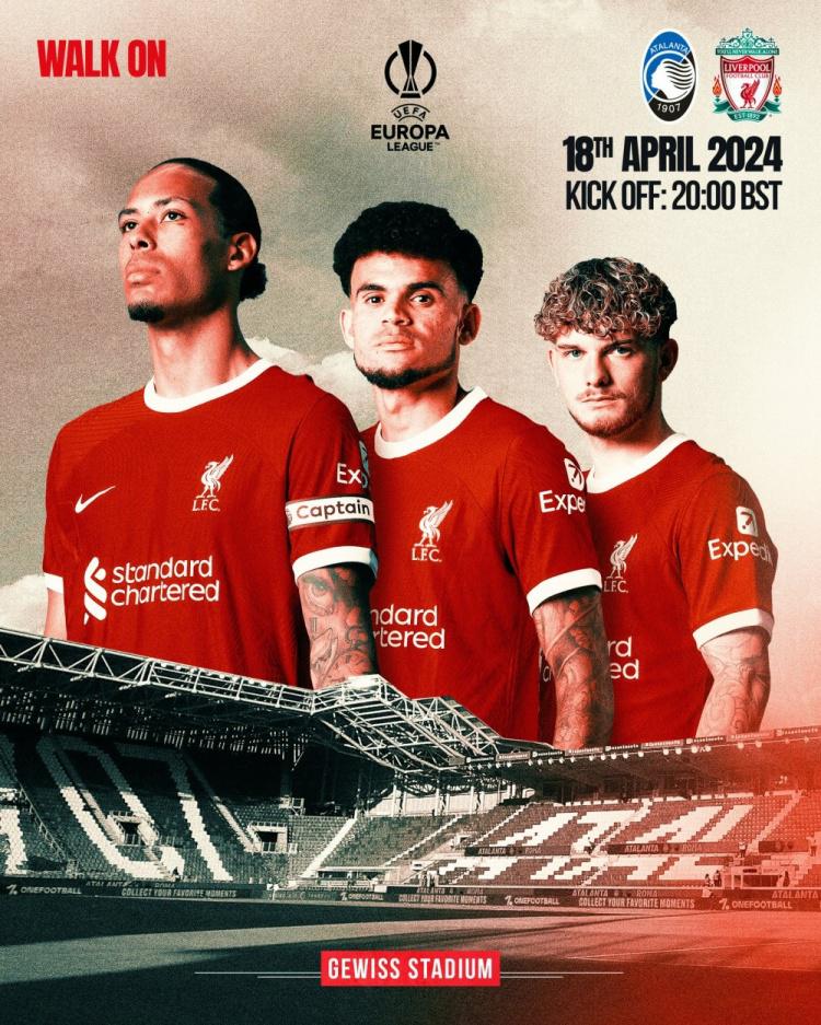 利物浦发布客战亚特兰大海报：范迪克、迪亚斯、埃利奥特出镜(1)