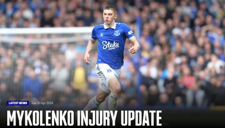 埃弗顿官方：左后卫米科连科战利物浦时脚踝韧带受伤 赛季报销
